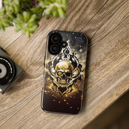 Phone Case - Tough - Gold Skull