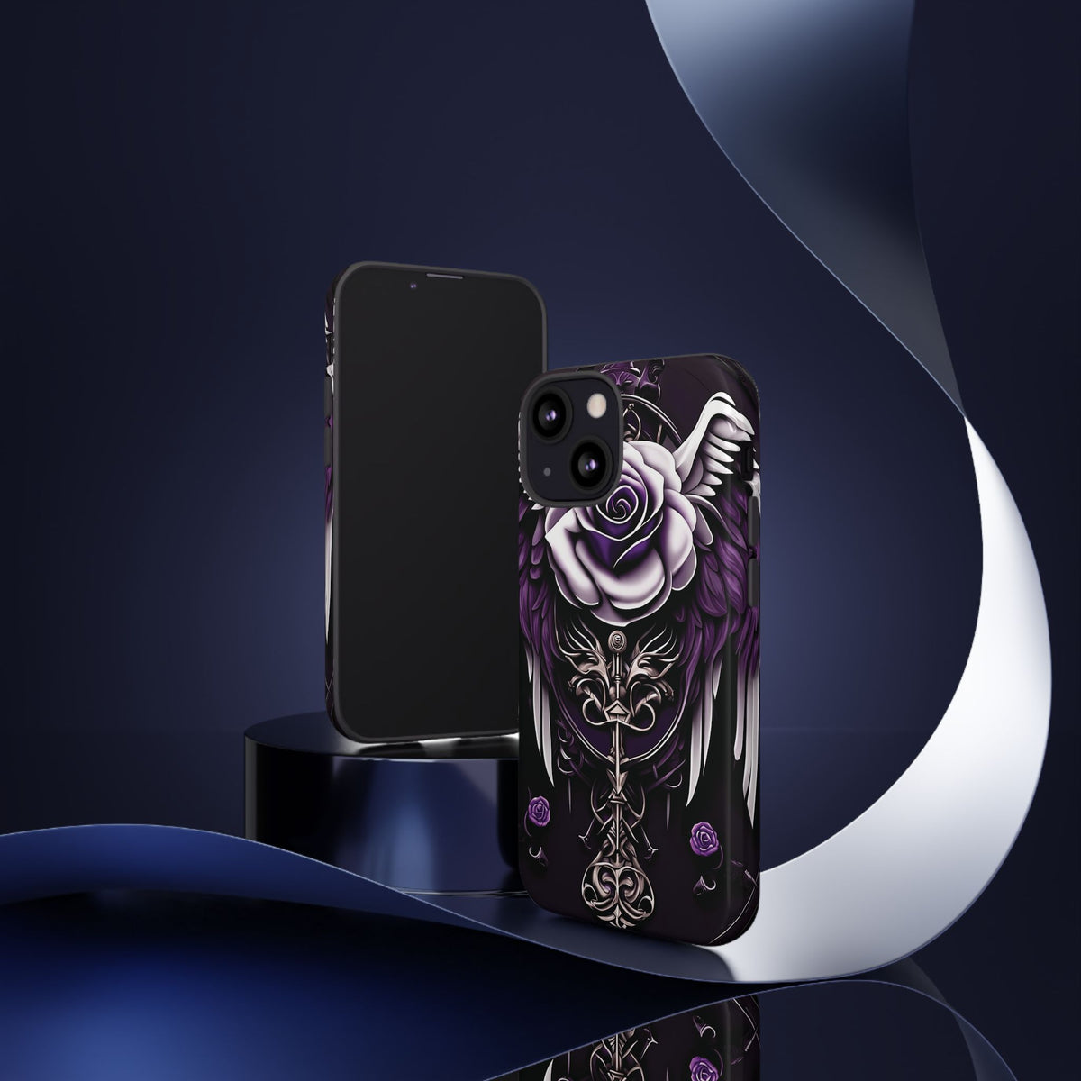Phone Case - Tough - Purple Angel Wings