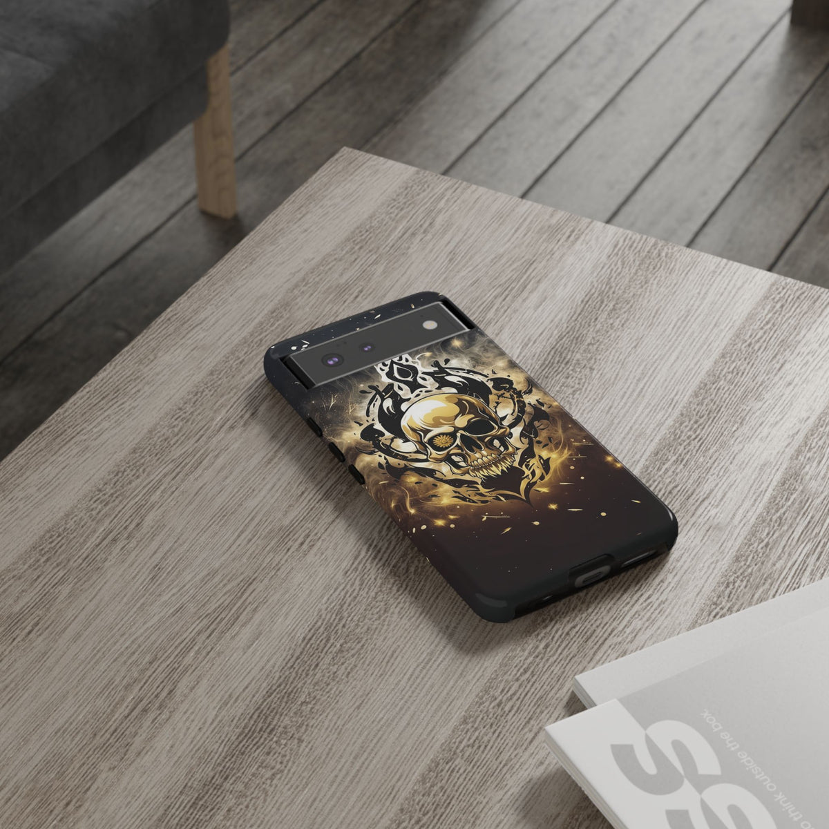 Phone Case - Tough - Gold Skull