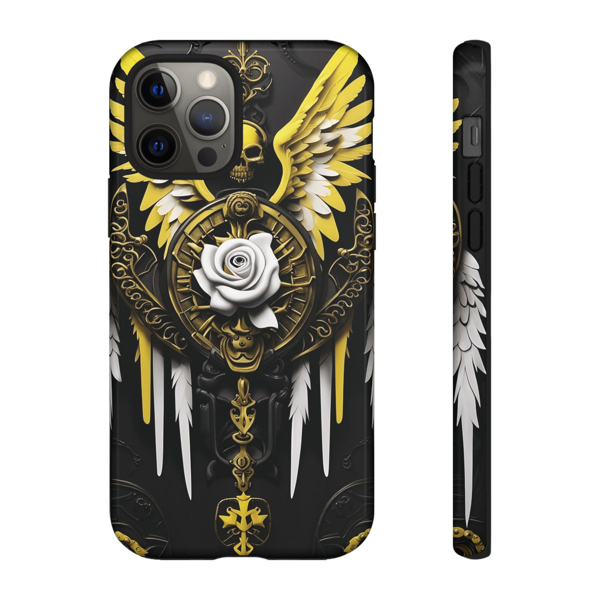 Phone Case - Tough - Yellow Angel Wings