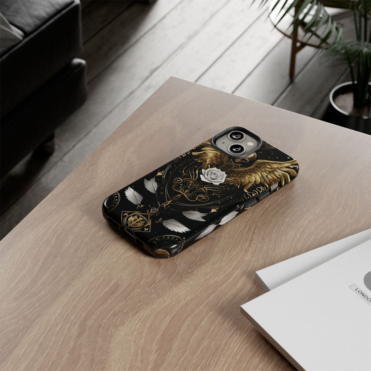 Phone Case - Tough - Gold Angel Wings