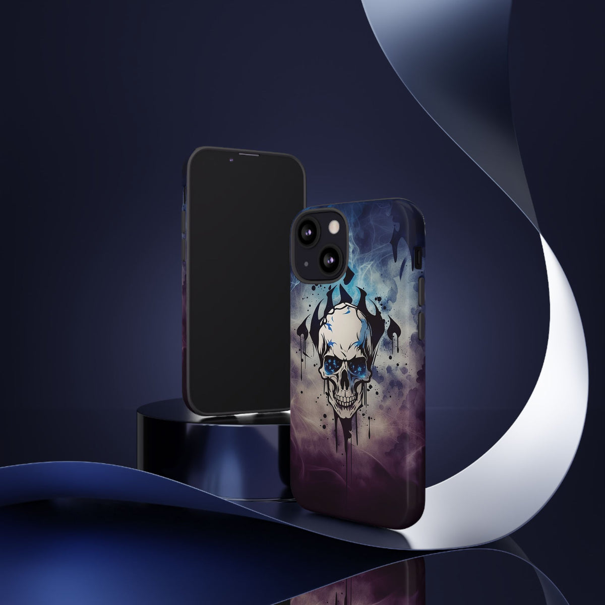 Phone Case - Tough - Blue Skull