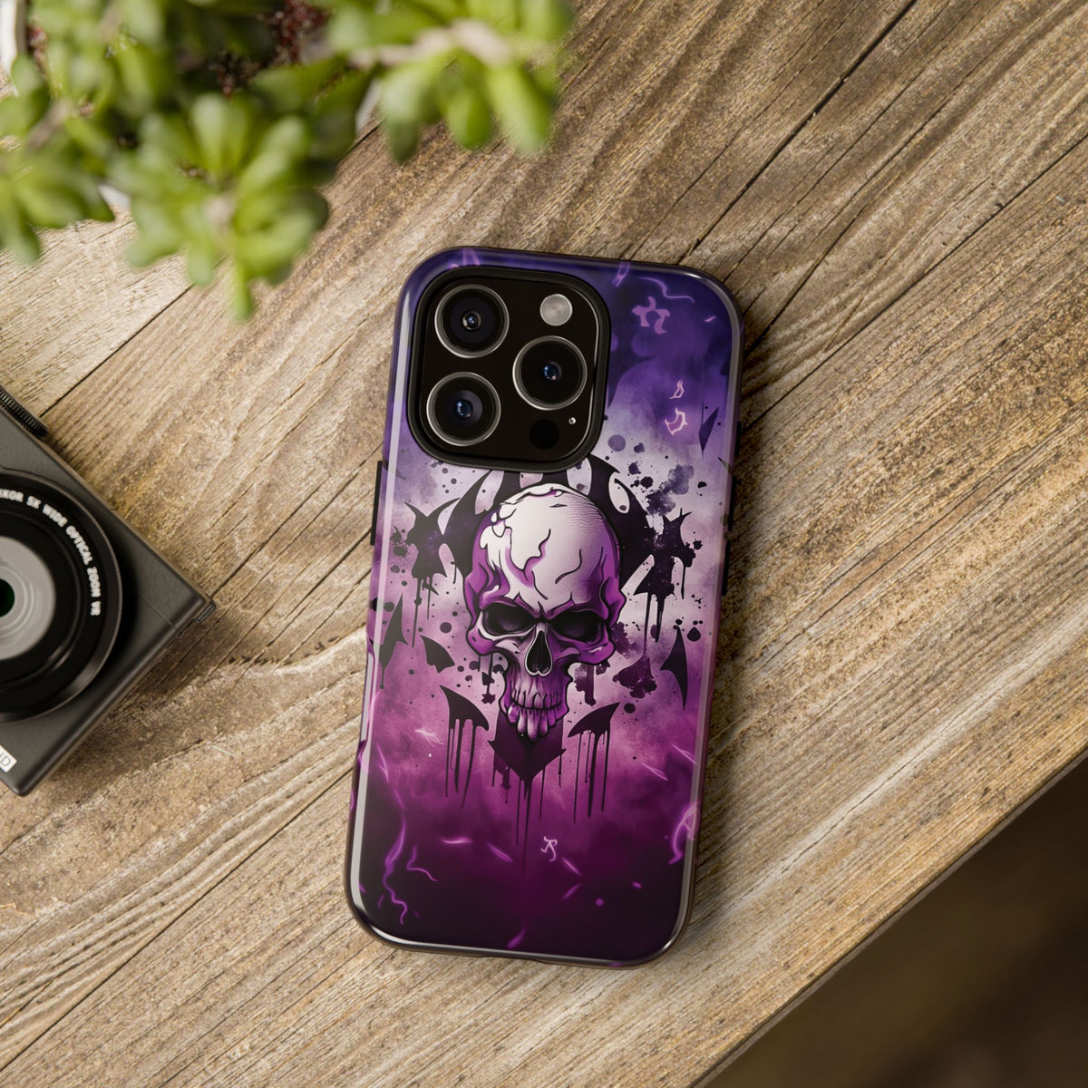Phone Case - Tough - Purple Skull