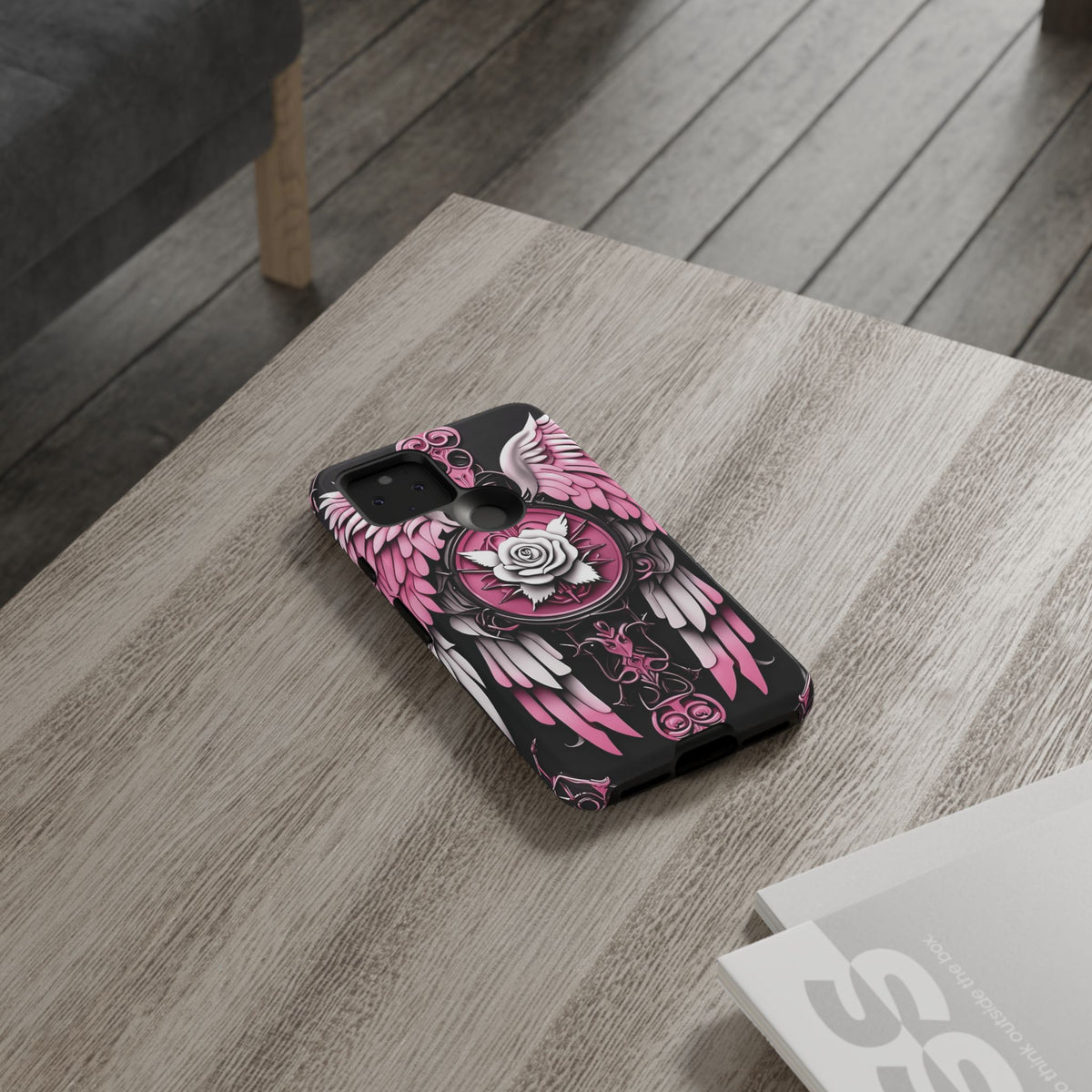 Phone Case - Tough - Pink Angel Wings