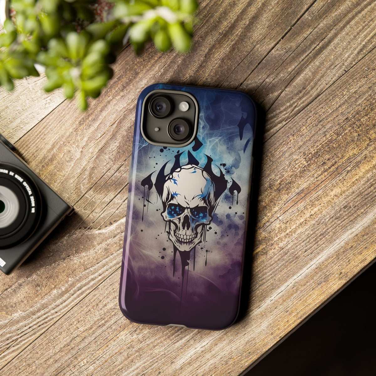 Phone Case - Tough - Blue Skull