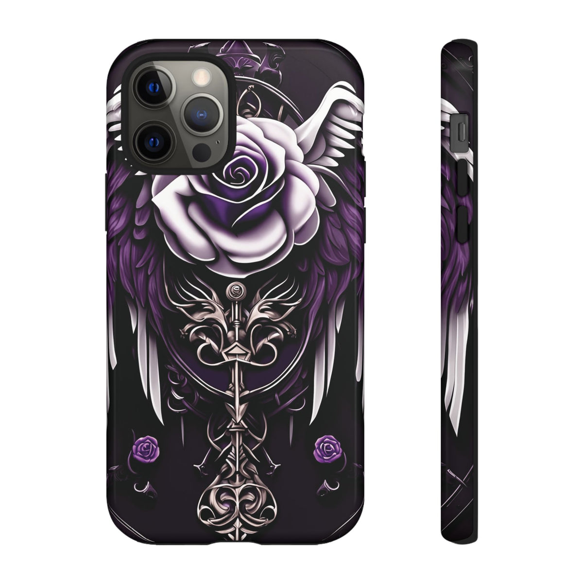 Phone Case - Tough - Purple Angel Wings