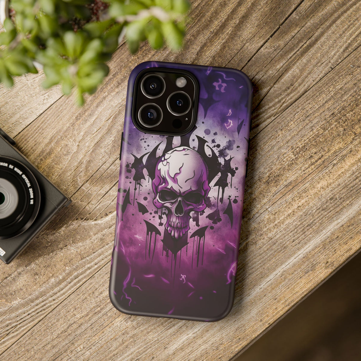 Phone Case - Tough - Purple Skull