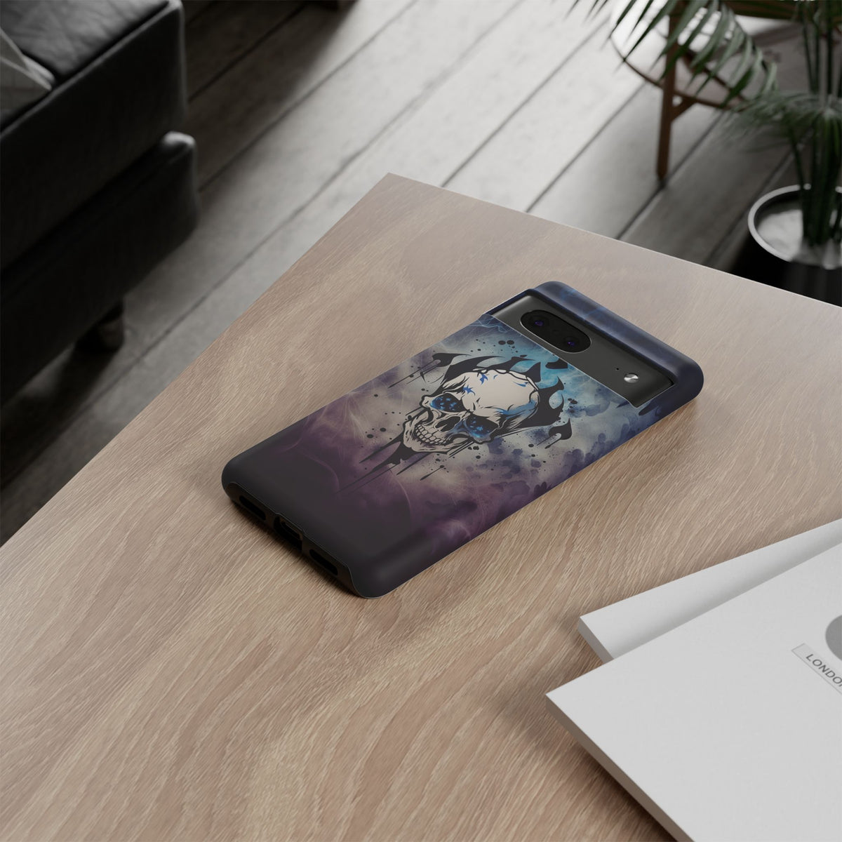 Phone Case - Tough - Blue Skull