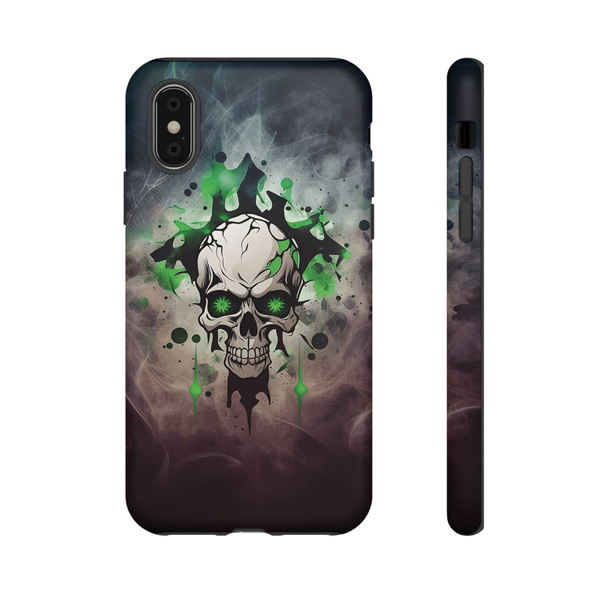 Phone Case - Tough - Green Skull