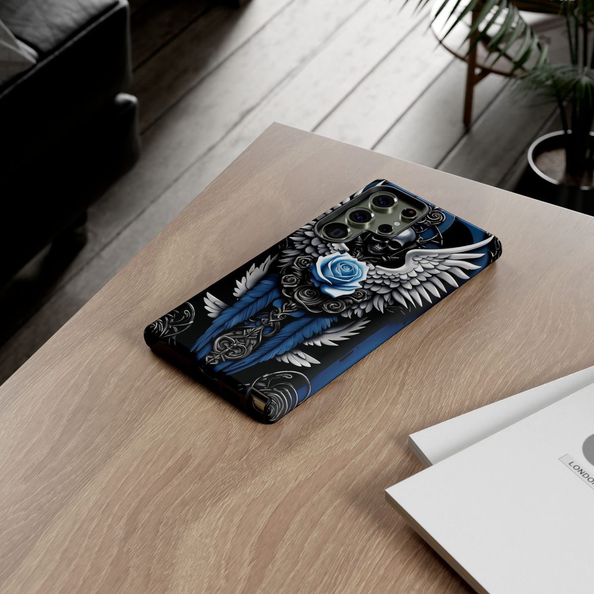 Phone Case - Tough - Blue Angel Wings
