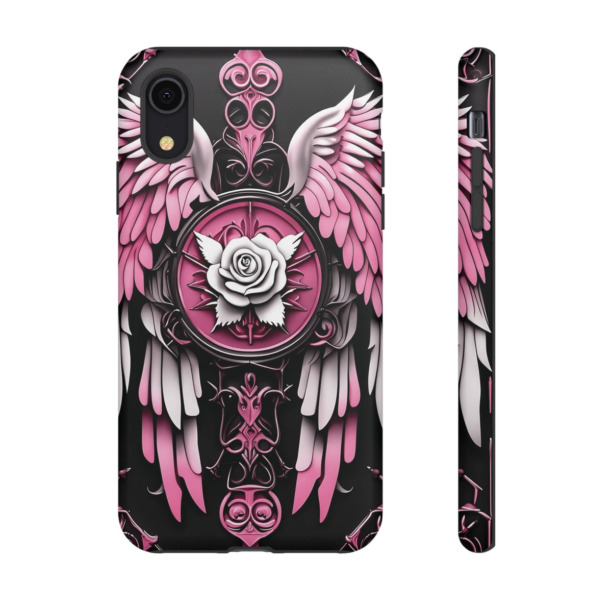 Phone Case - Tough - Pink Angel Wings