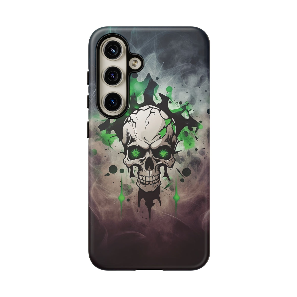 Phone Case - Tough - Green Skull