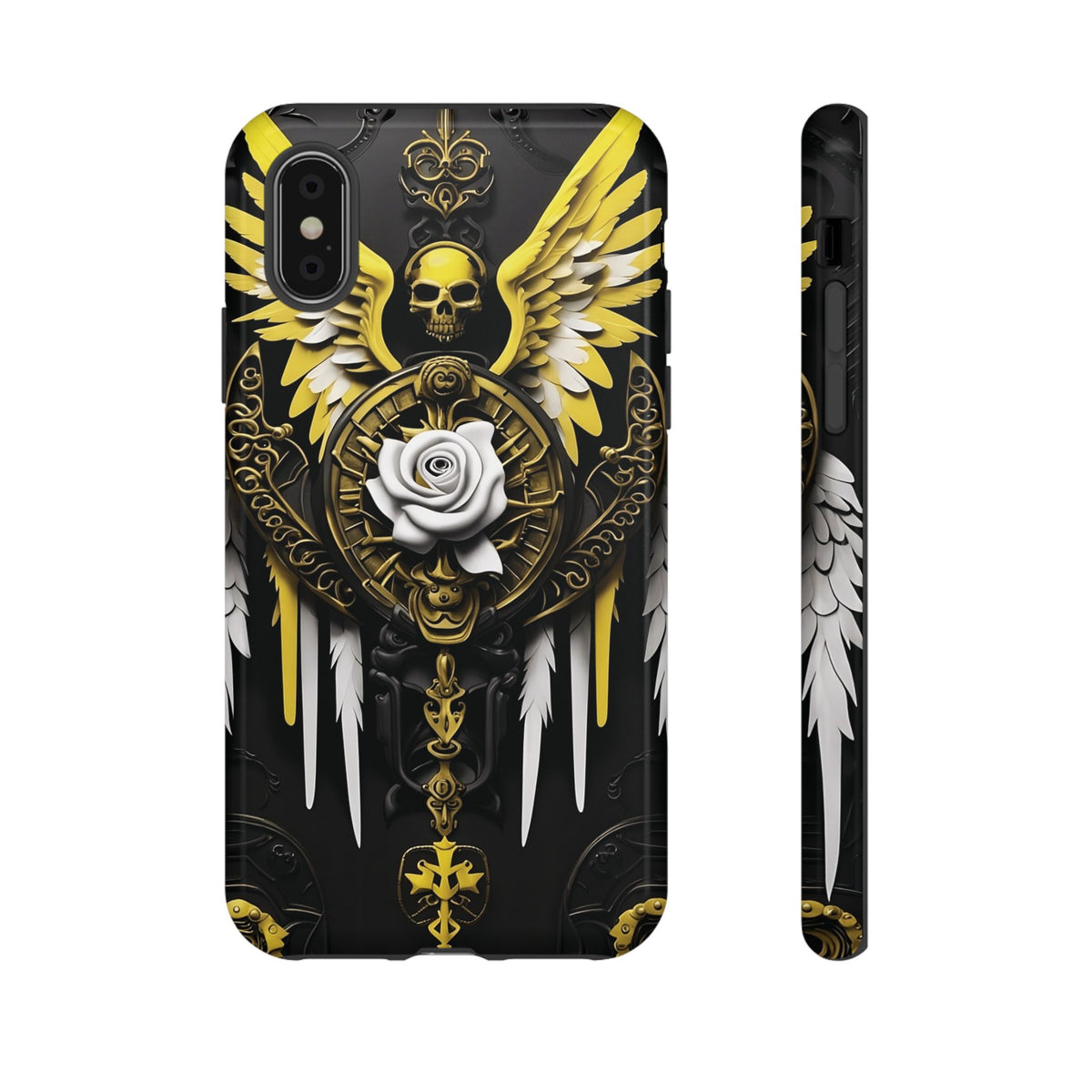 Phone Case - Tough - Yellow Angel Wings