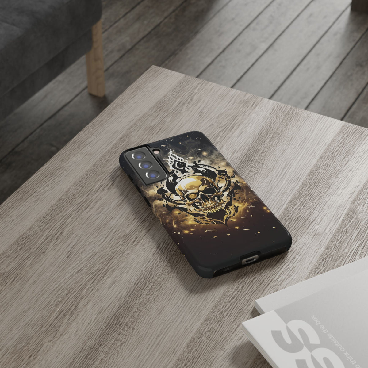 Phone Case - Tough - Gold Skull