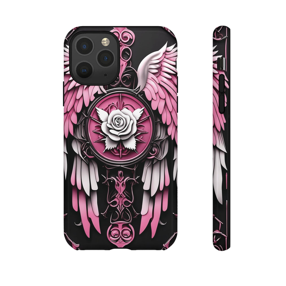 Phone Case - Tough - Pink Angel Wings