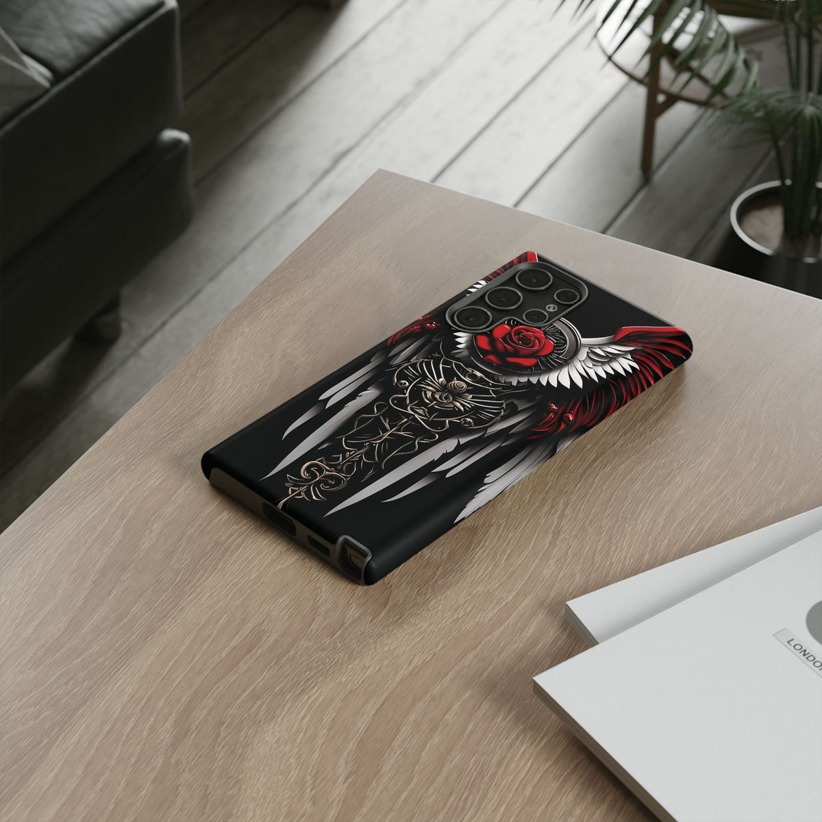 Phone Case - Tough - Red Angel Wings