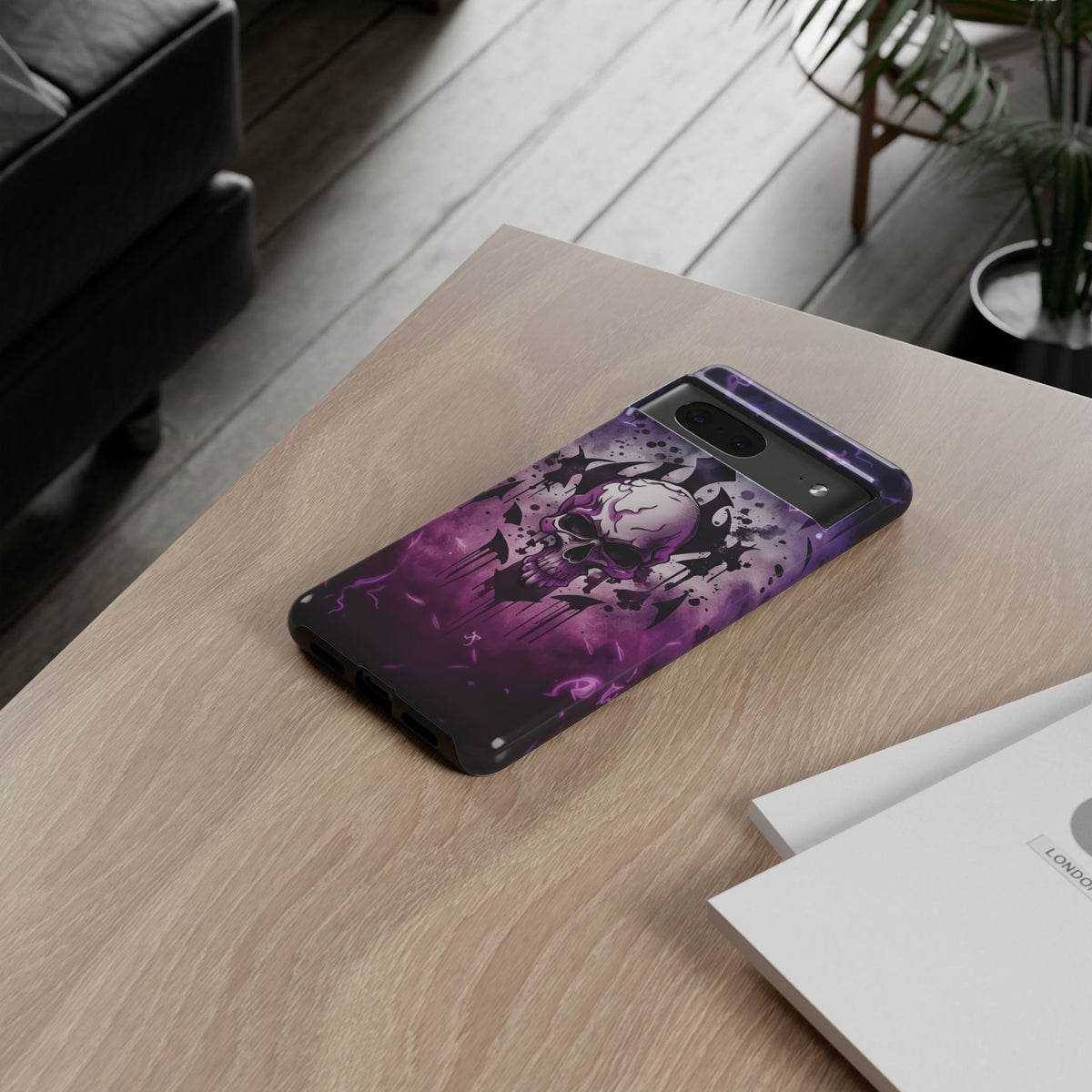 Phone Case - Tough - Purple Skull
