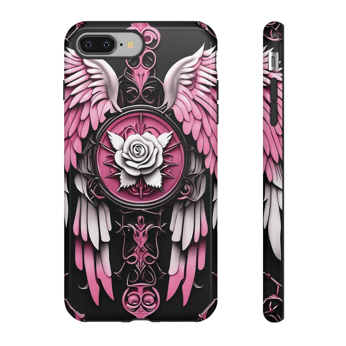 Phone Case - Tough - Pink Angel Wings