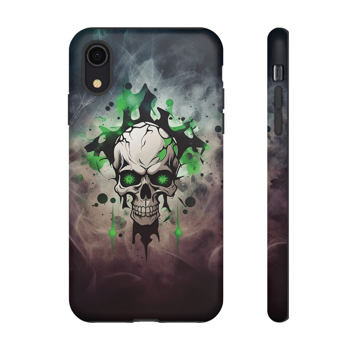 Phone Case - Tough - Green Skull