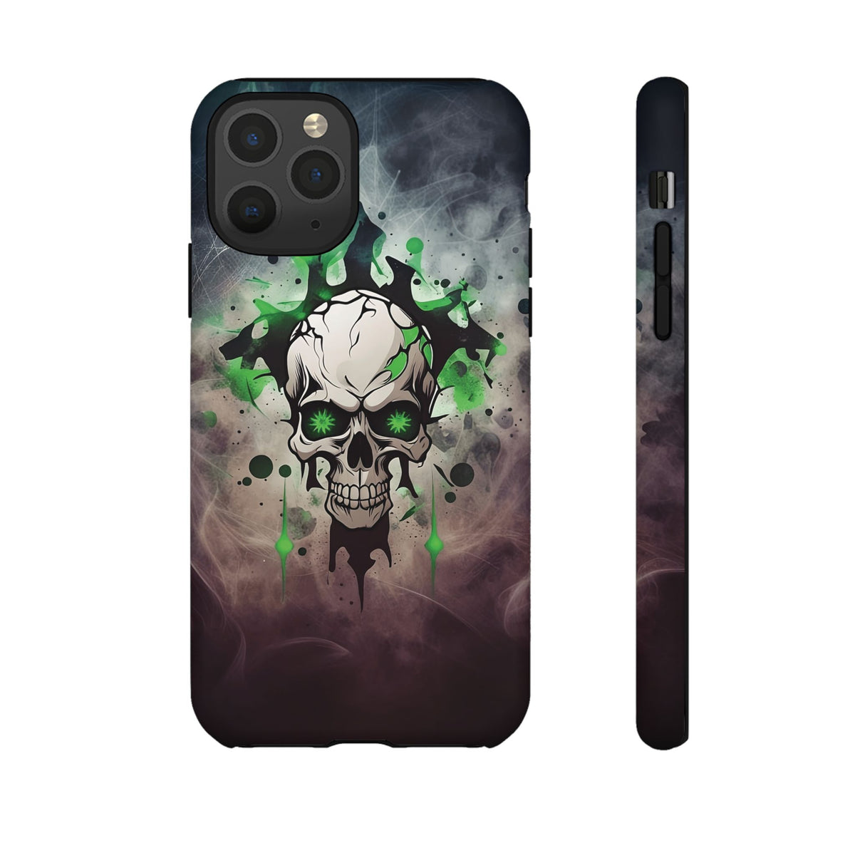 Phone Case - Tough - Green Skull