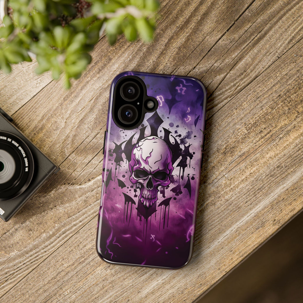 Phone Case - Tough - Purple Skull