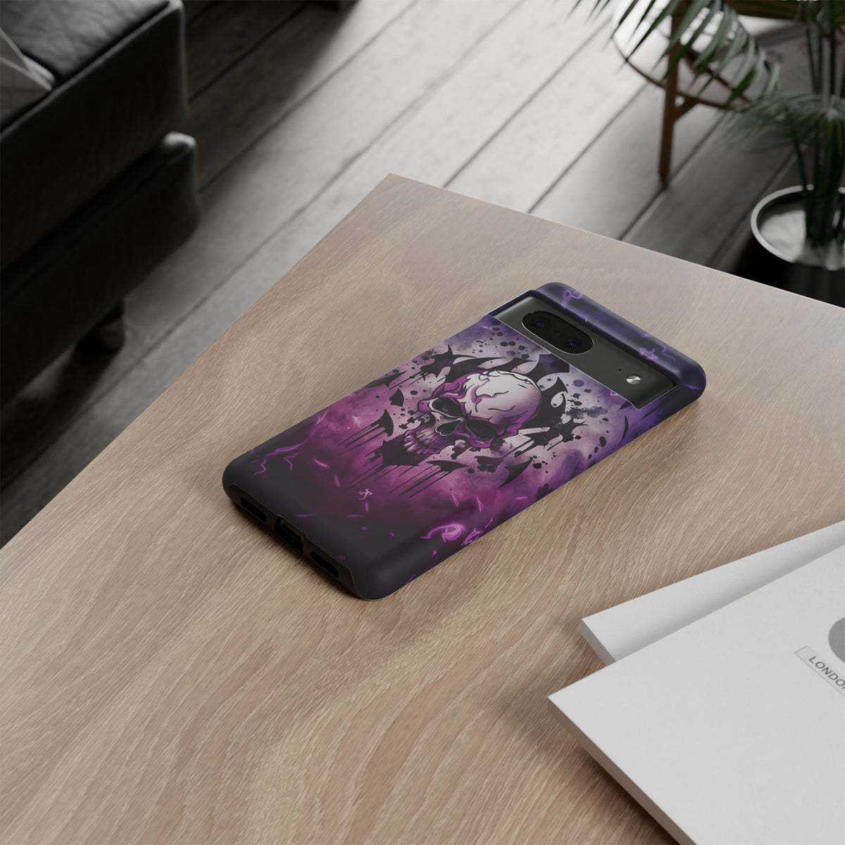 Phone Case - Tough - Purple Skull