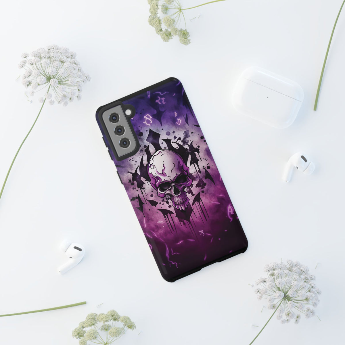 Phone Case - Tough - Purple Skull