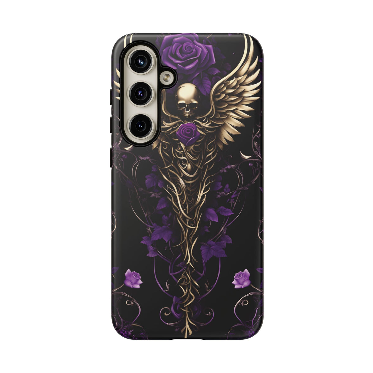 Phone Case - Tough - Purple Skull & Wings