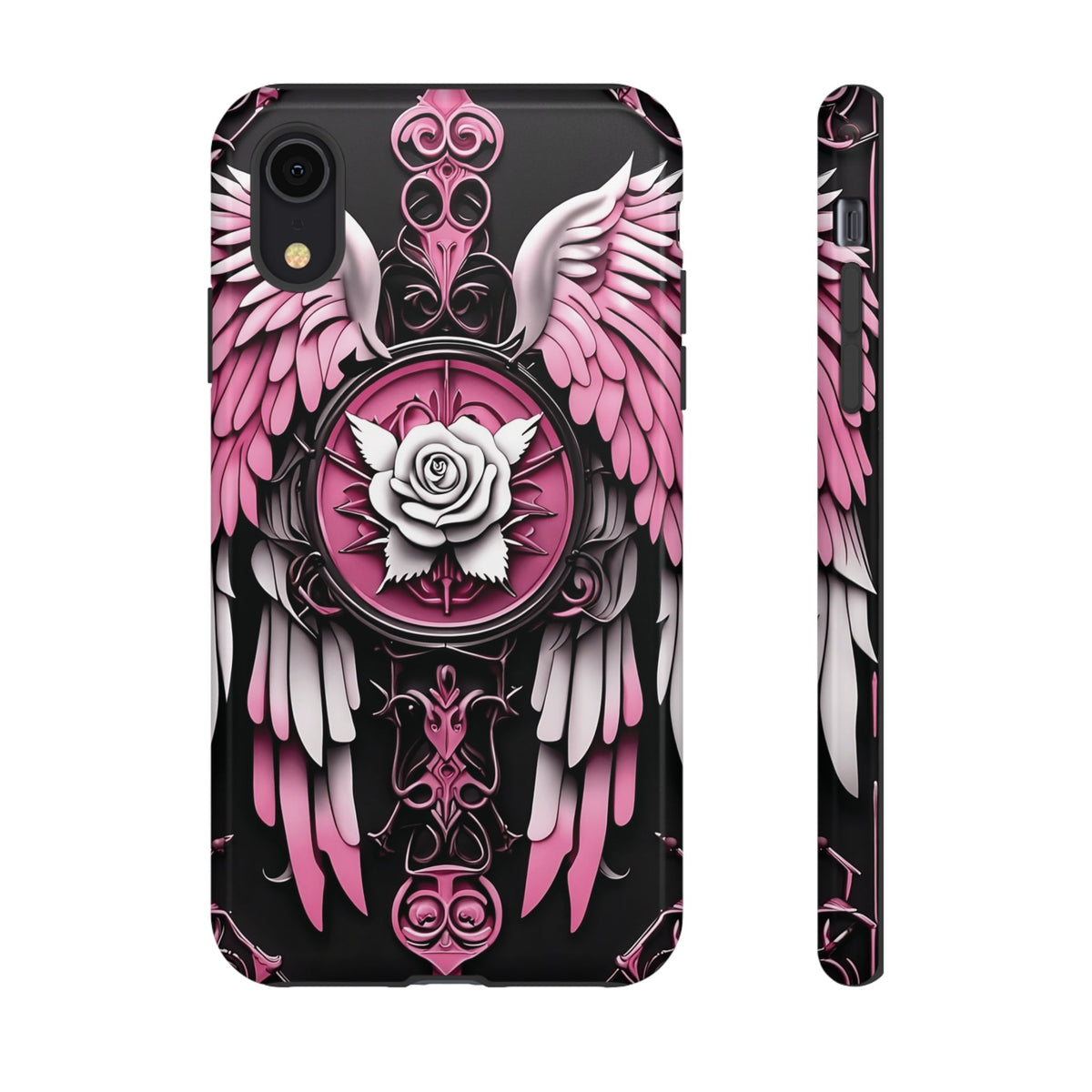 Phone Case - Tough - Pink Angel Wings