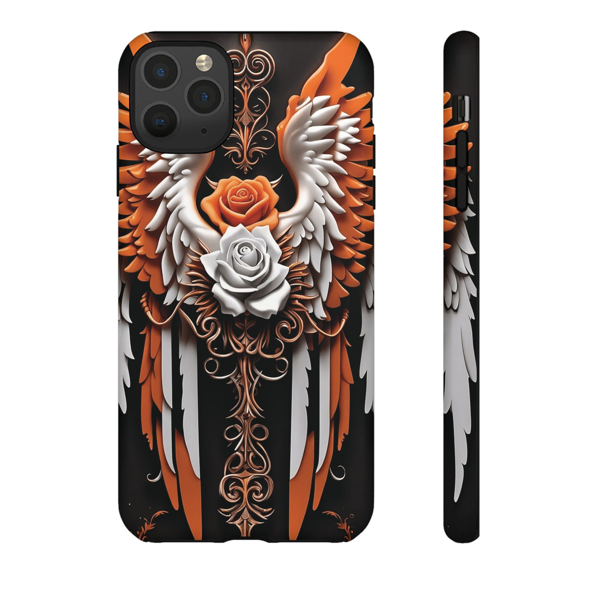 Phone Case - Tough - Orange Angel Wings