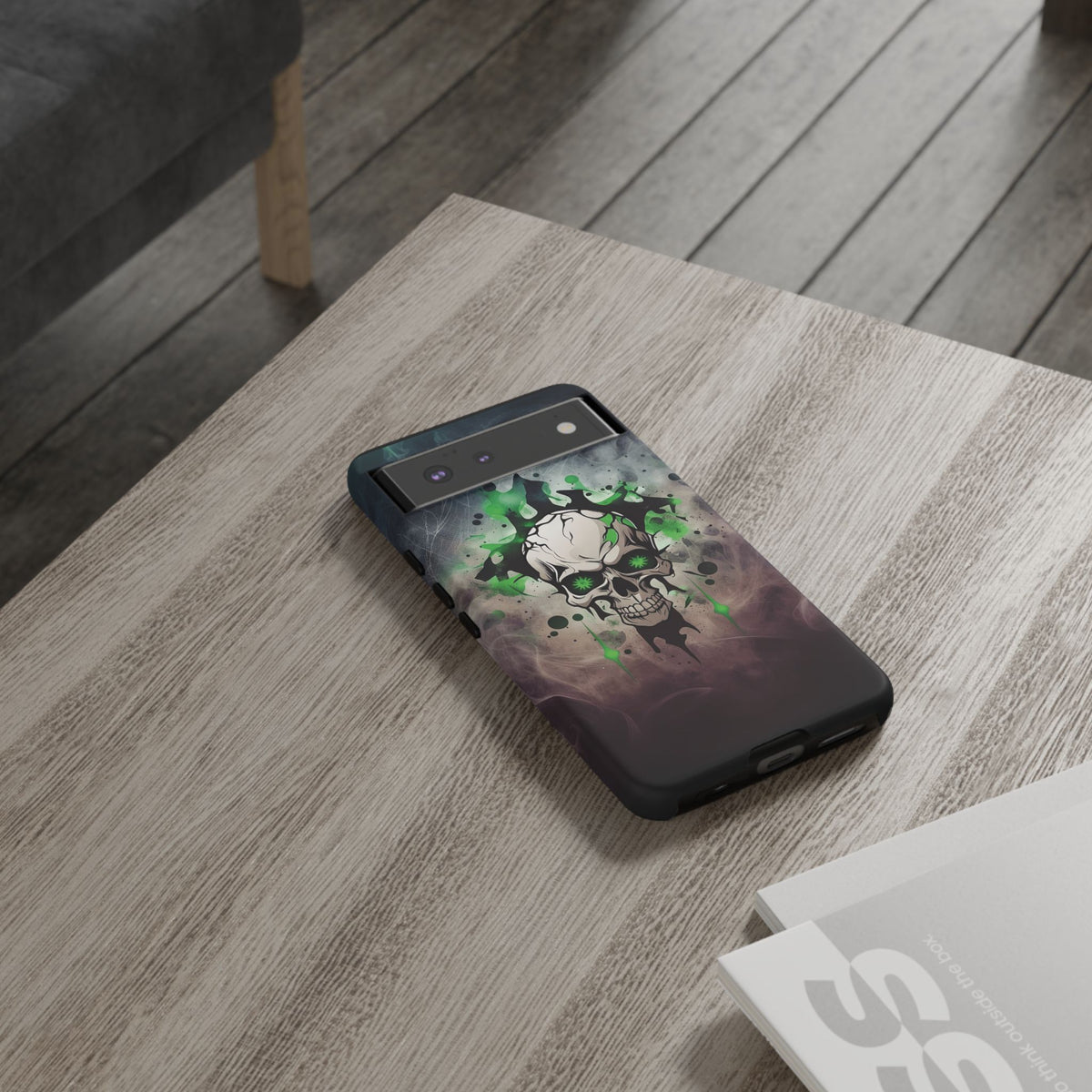 Phone Case - Tough - Green Skull