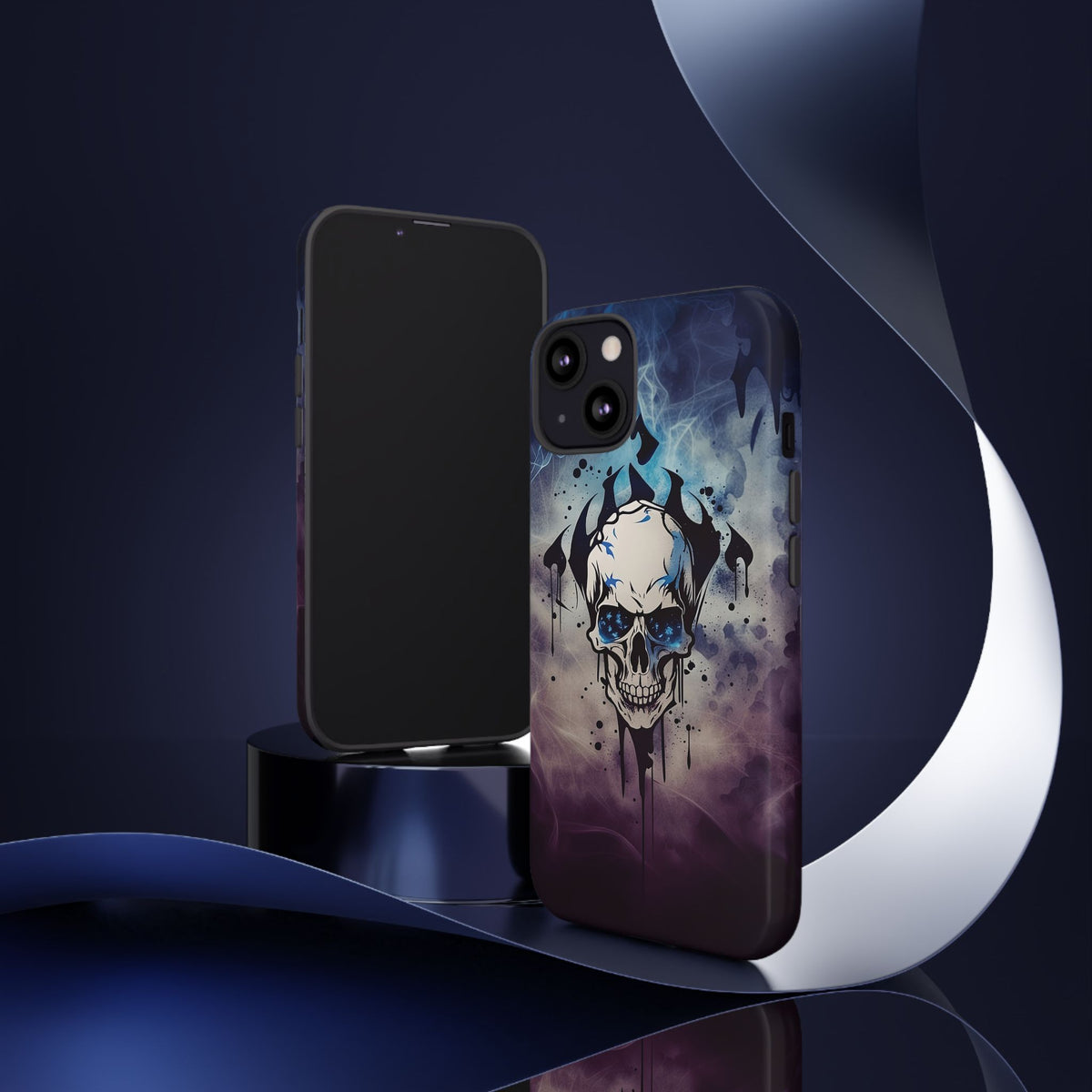 Phone Case - Tough - Blue Skull