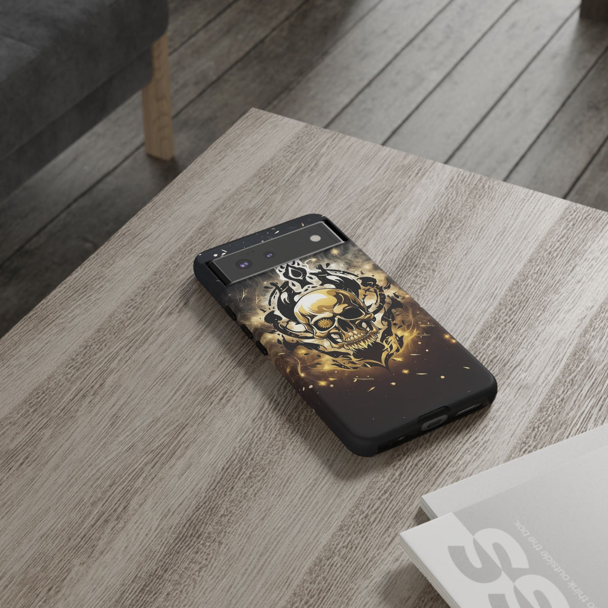 Phone Case - Tough - Gold Skull