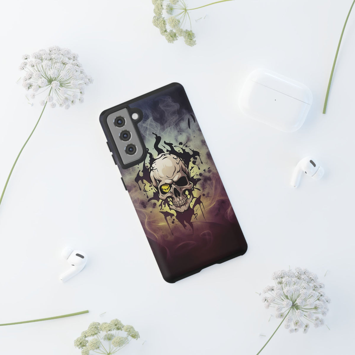 Phone Case - Tough - Yellow Skull