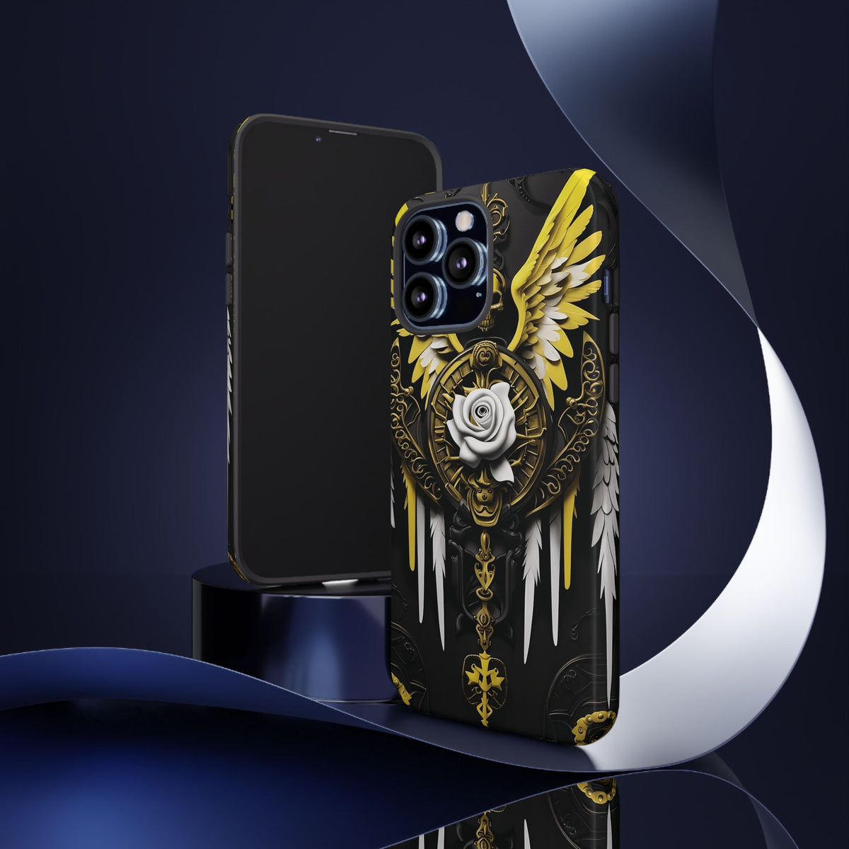 Phone Case - Tough - Yellow Angel Wings