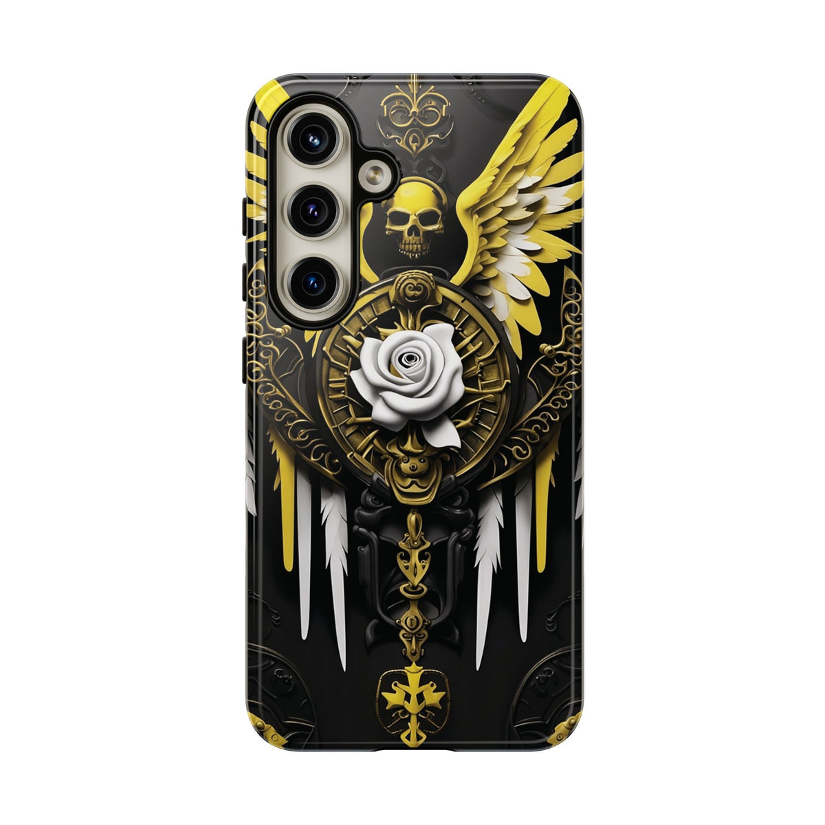 Phone Case - Tough - Yellow Angel Wings