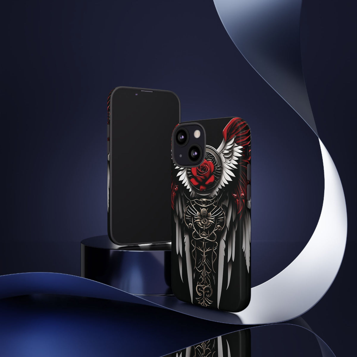Phone Case - Tough - Red Angel Wings