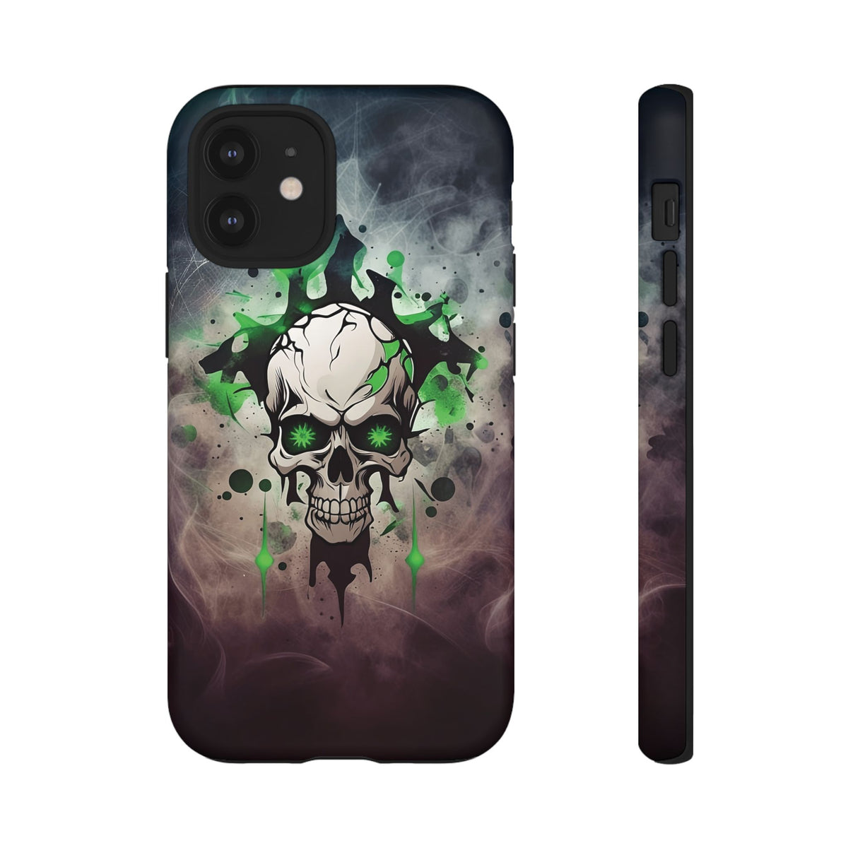 Phone Case - Tough - Green Skull