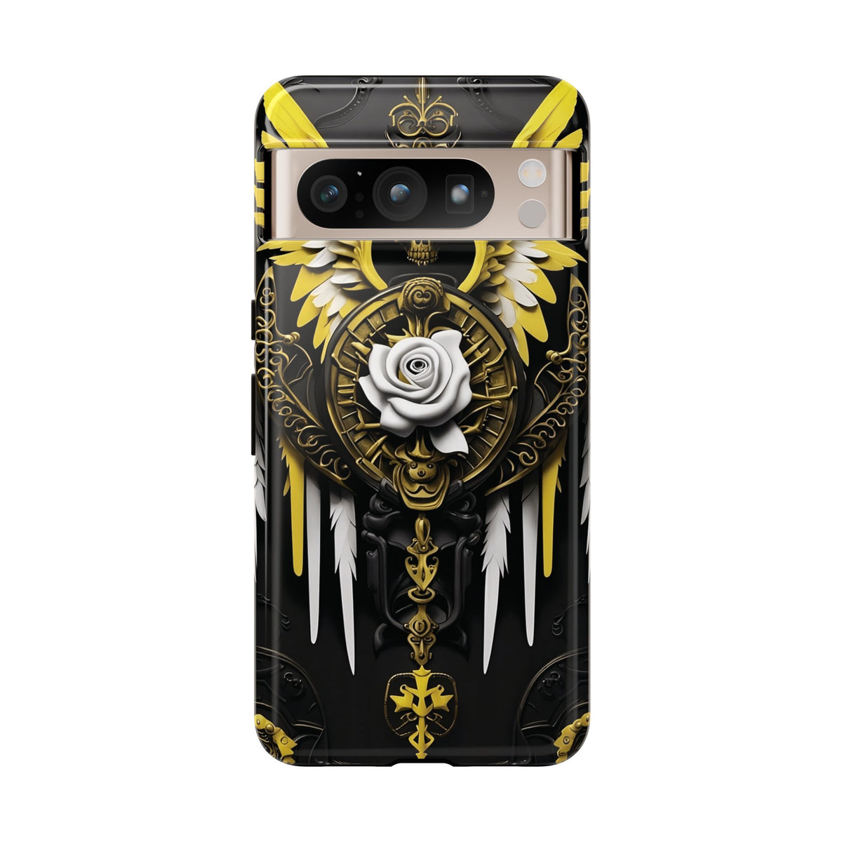 Phone Case - Tough - Yellow Angel Wings