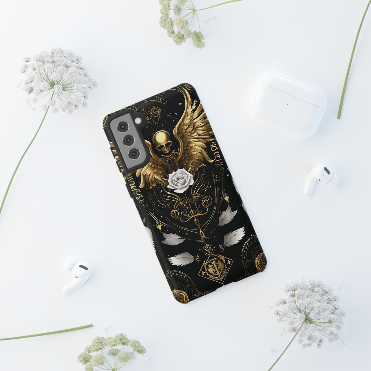 Phone Case - Tough - Gold Angel Wings