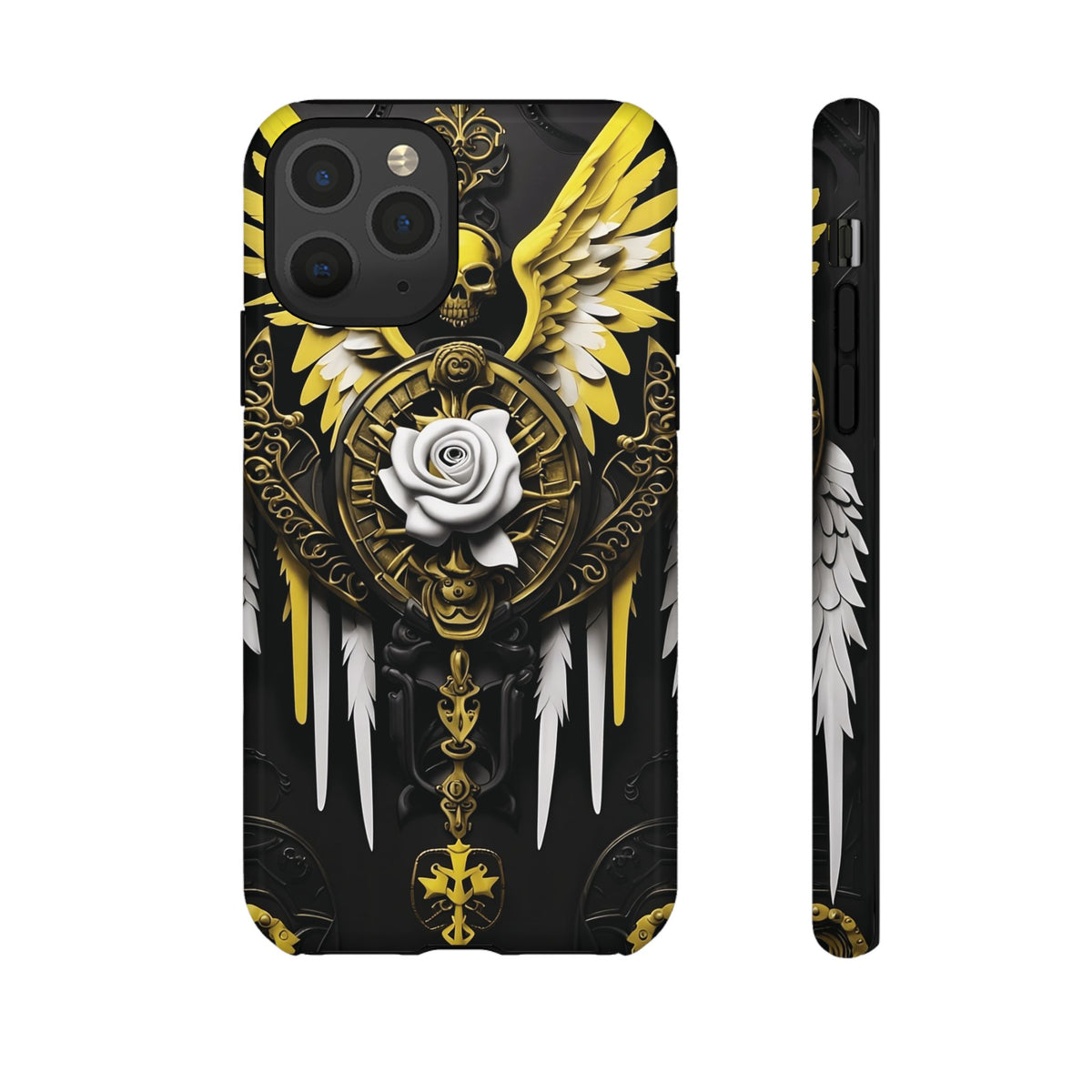 Phone Case - Tough - Yellow Angel Wings