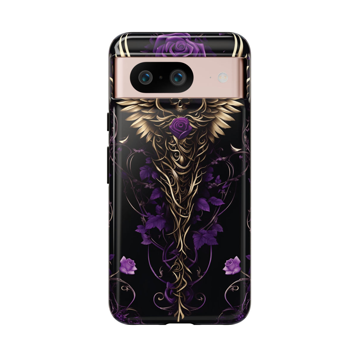 Phone Case - Tough - Purple Skull & Wings
