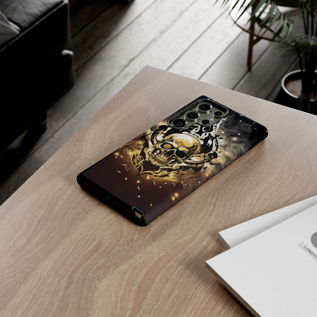 Phone Case - Tough - Gold Skull