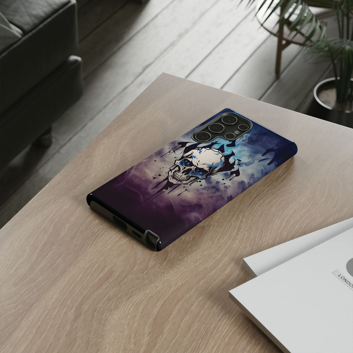 Phone Case - Tough - Blue Skull