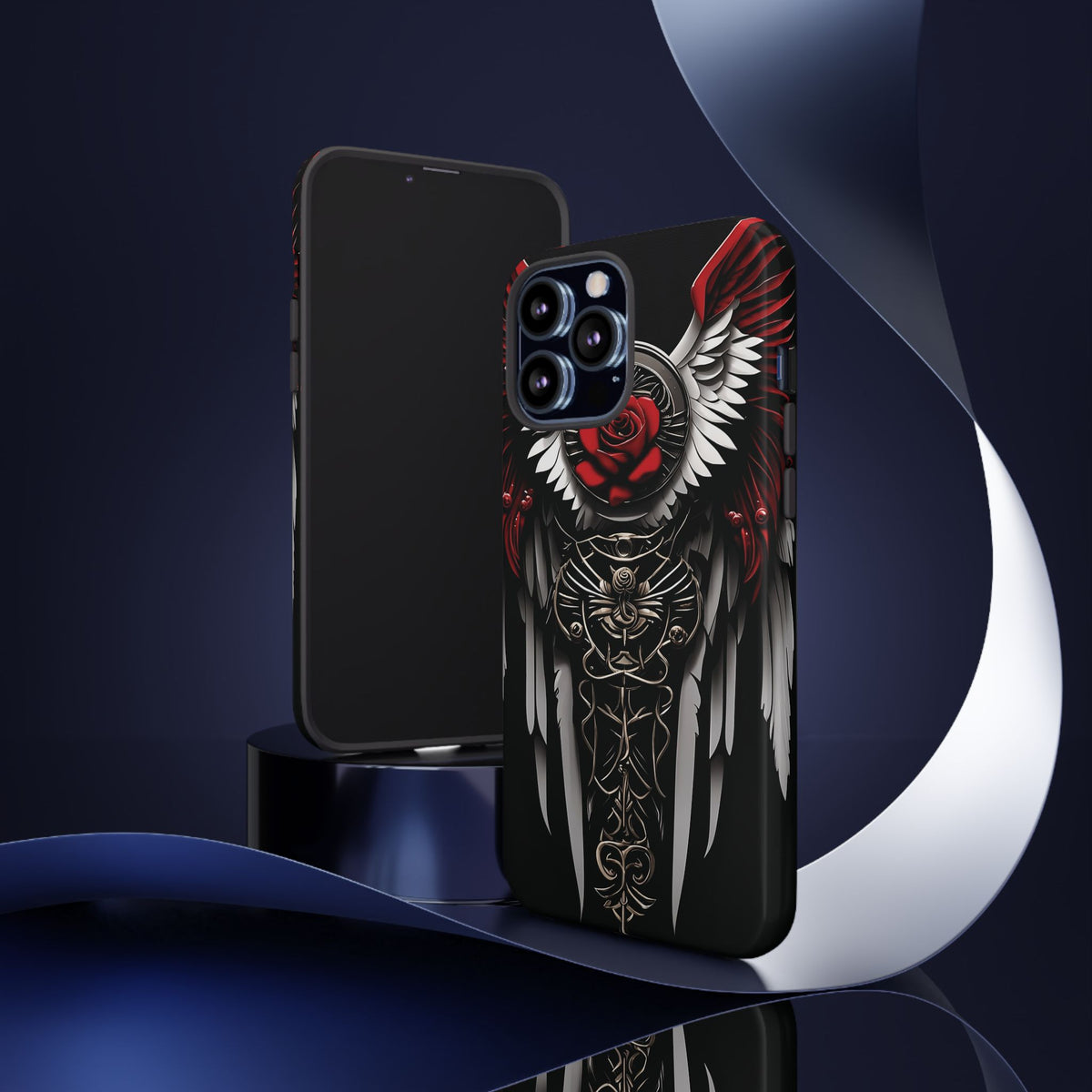 Phone Case - Tough - Red Angel Wings