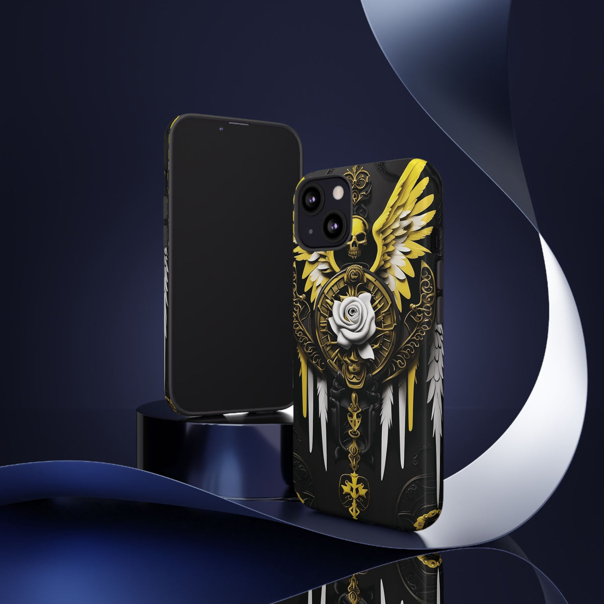 Phone Case - Tough - Yellow Angel Wings