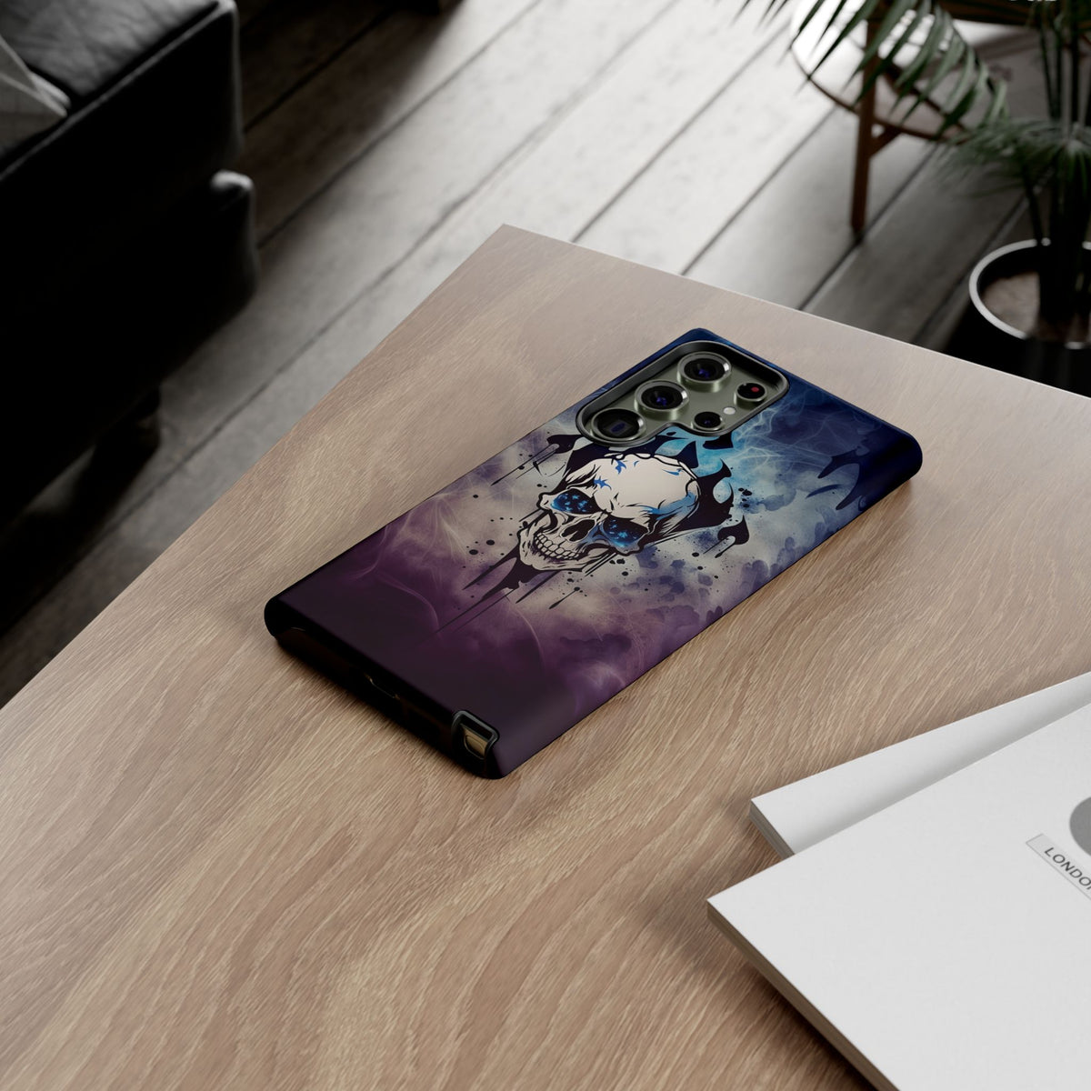 Phone Case - Tough - Blue Skull