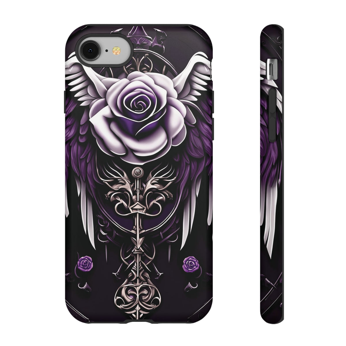 Phone Case - Tough - Purple Angel Wings