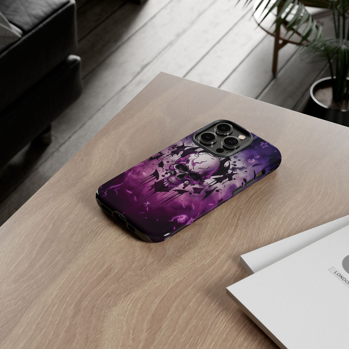 Phone Case - Tough - Purple Skull