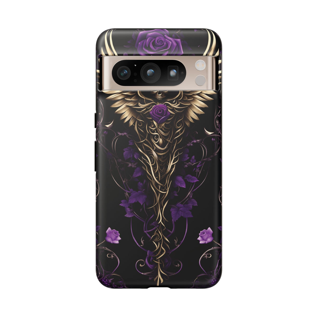 Phone Case - Tough - Purple Skull & Wings